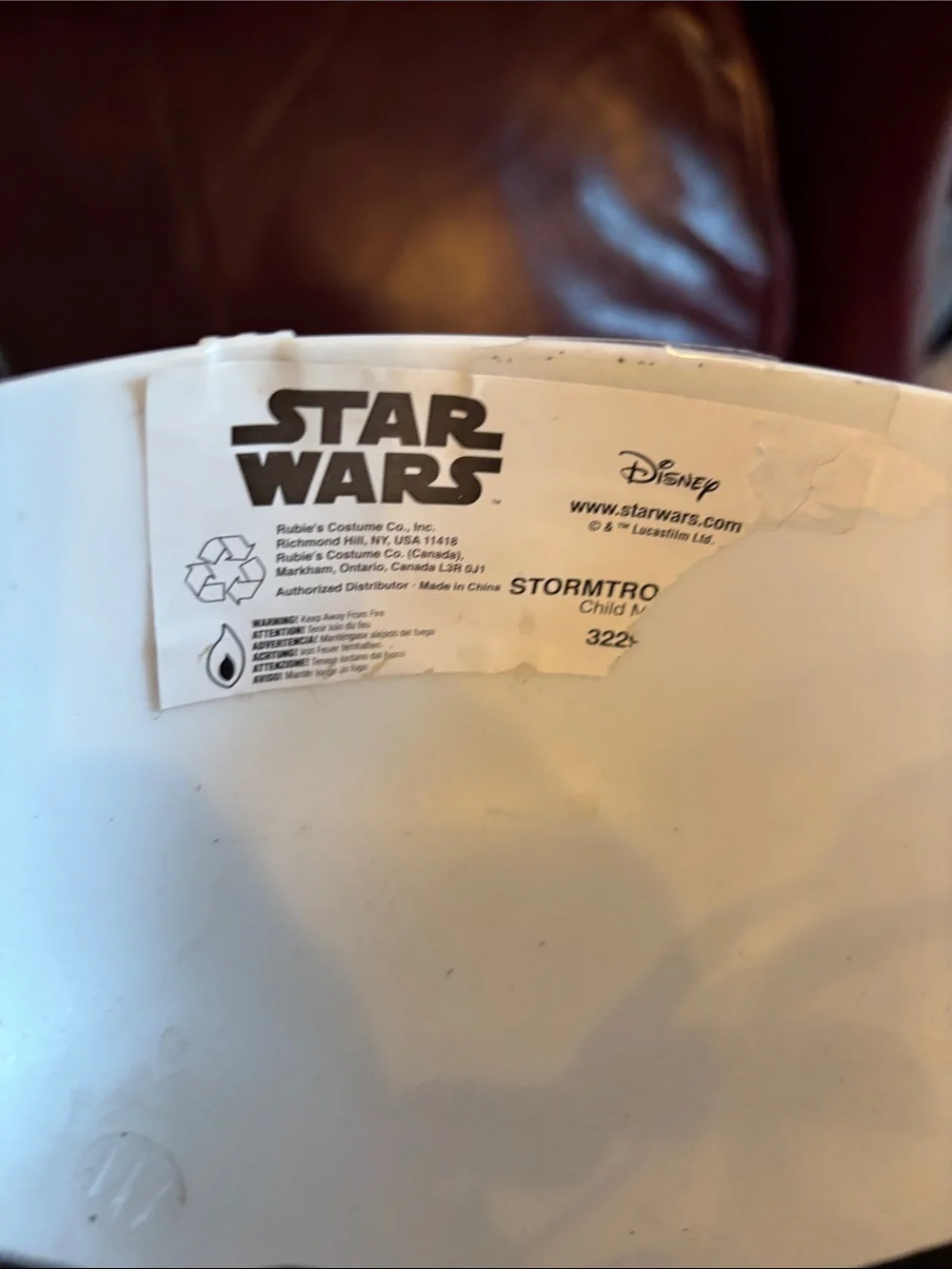Disney Stormtrooper Costume Jacket and Helmet - White & Black - Picture 5 of 5